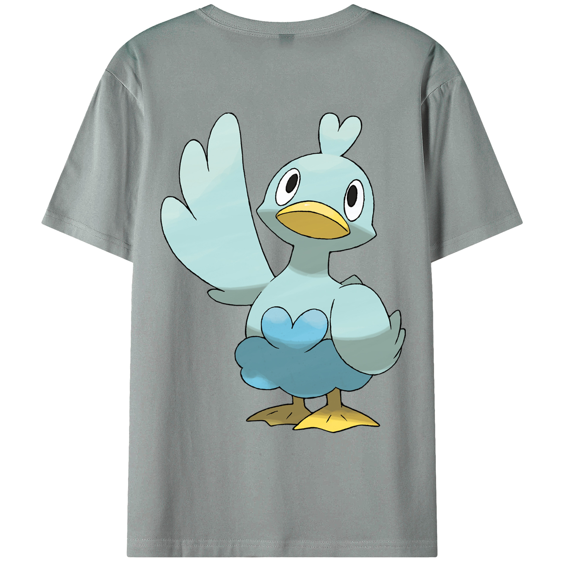 （画像用） ポケットモンスター Pokémon 綿100％ メンズ半袖Tシャツ（バックプリント） 通気性